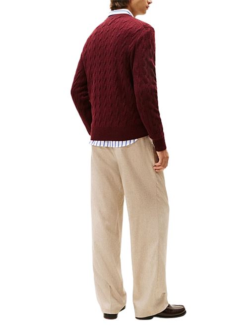 Maglia intrecciata in pura lana d'agnello Tommy Hilfiger | MW0MW40442XT2